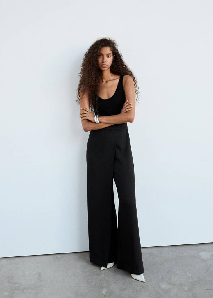 Strappy jumpsuit — Black