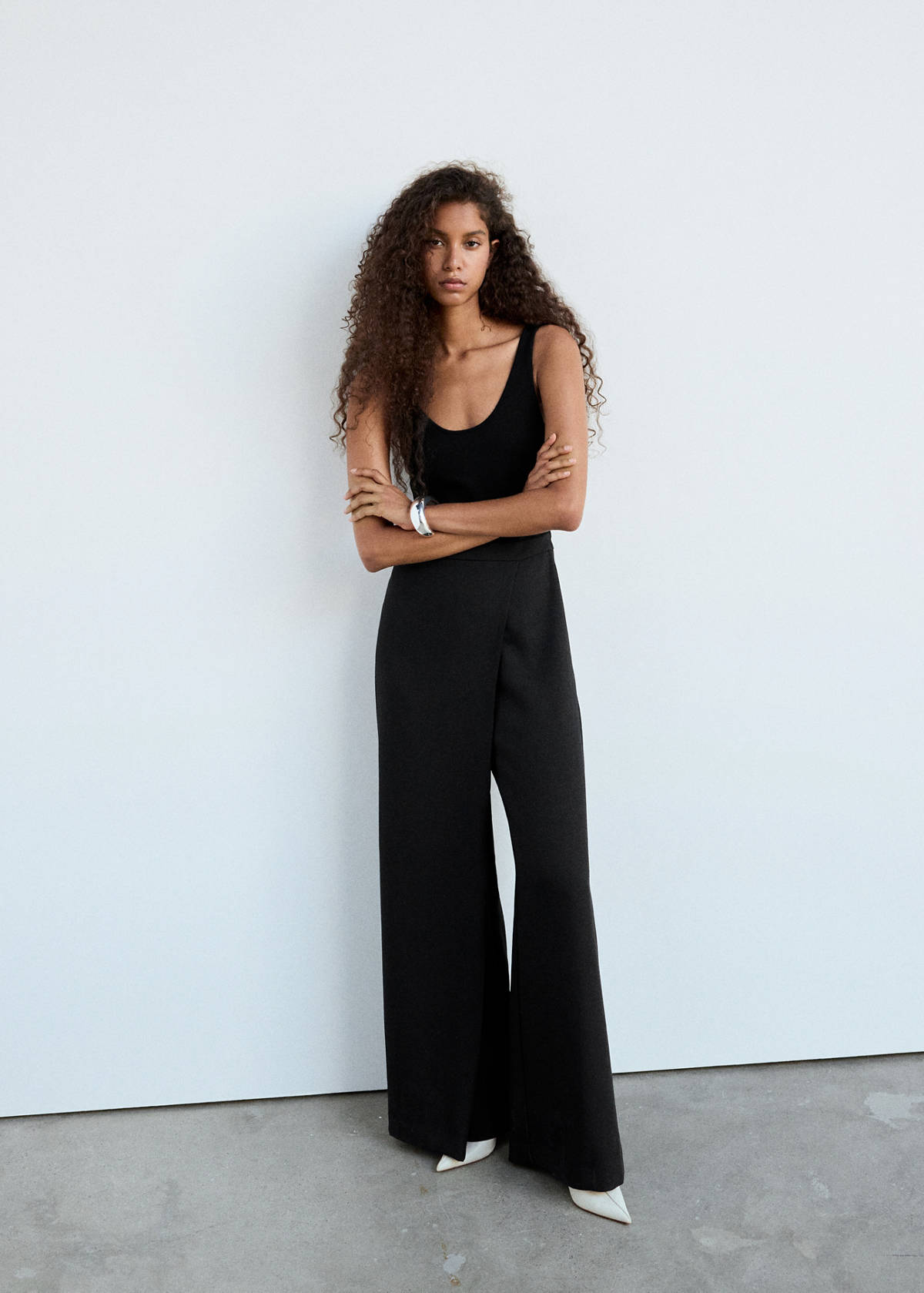 Strappy jumpsuit — Black