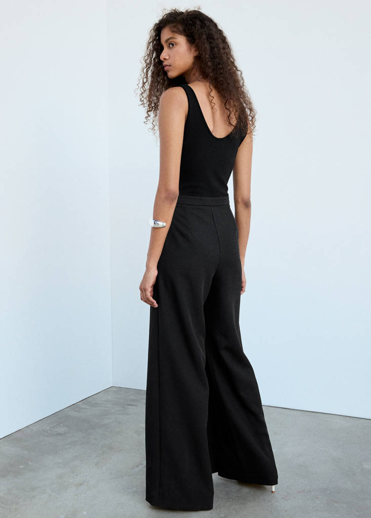 Strappy jumpsuit — Black