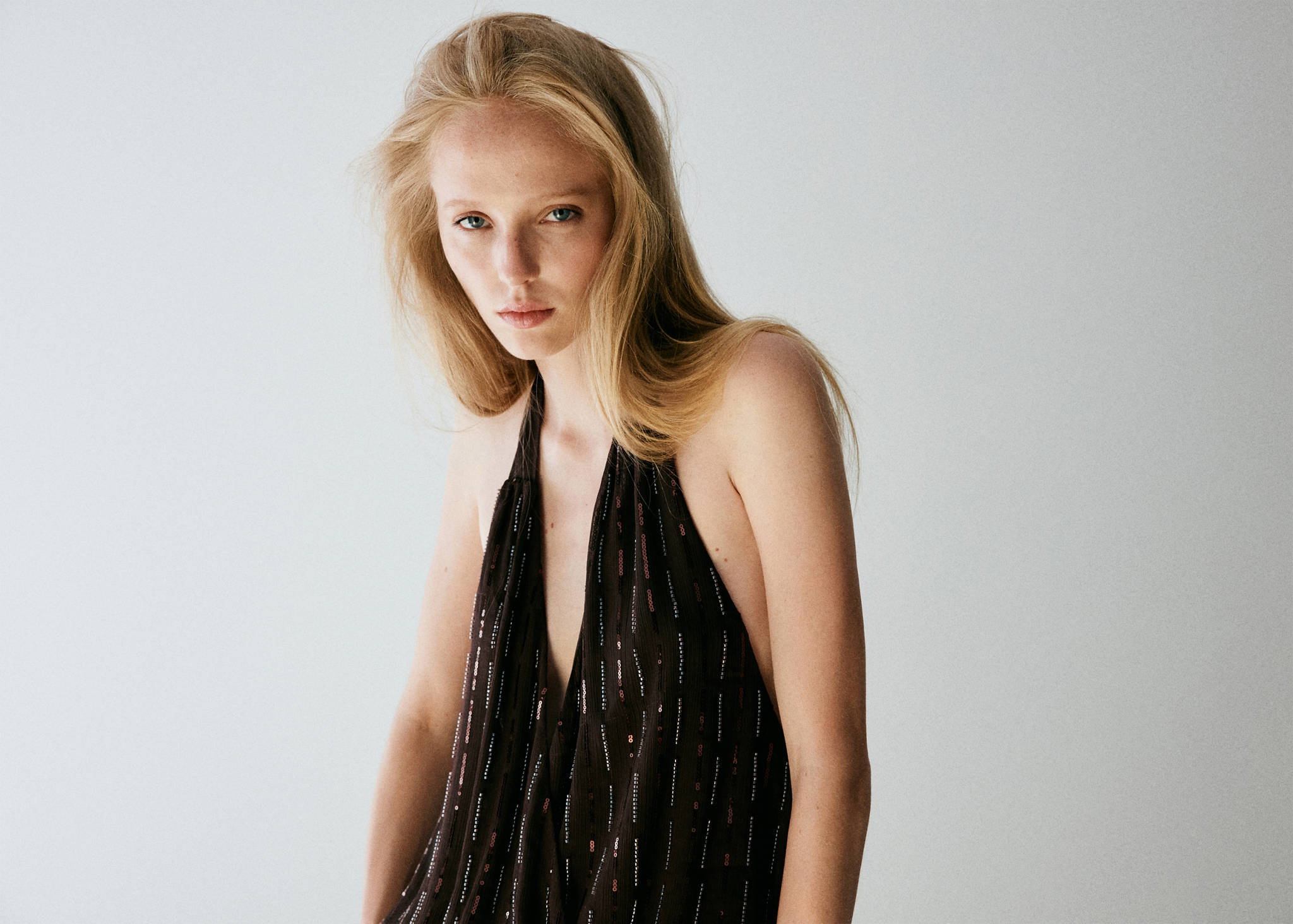 Sequined halter top - Panoramic plane