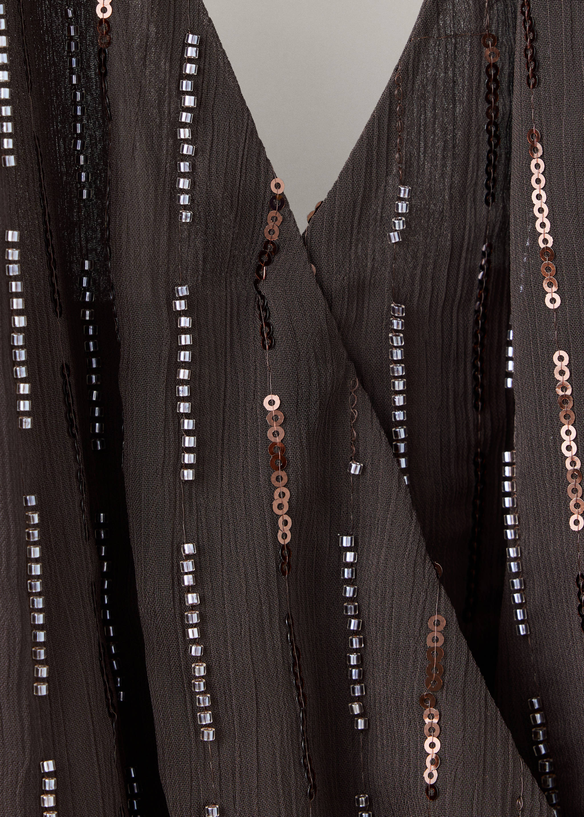 Sequined halter top - Details of the article 8