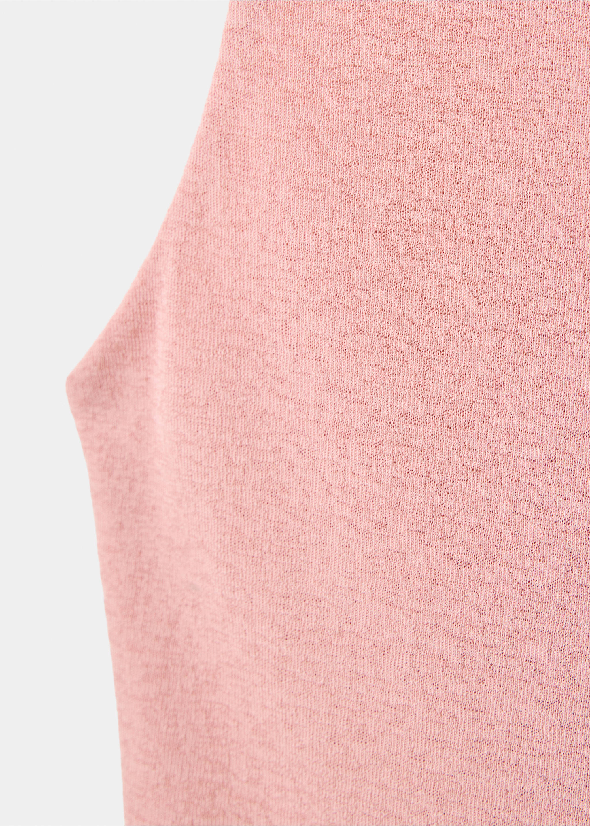 Fitted fine-knit top - Detaljer om artikeln 0, Pastellrosa. Ref: 37064075-00.
