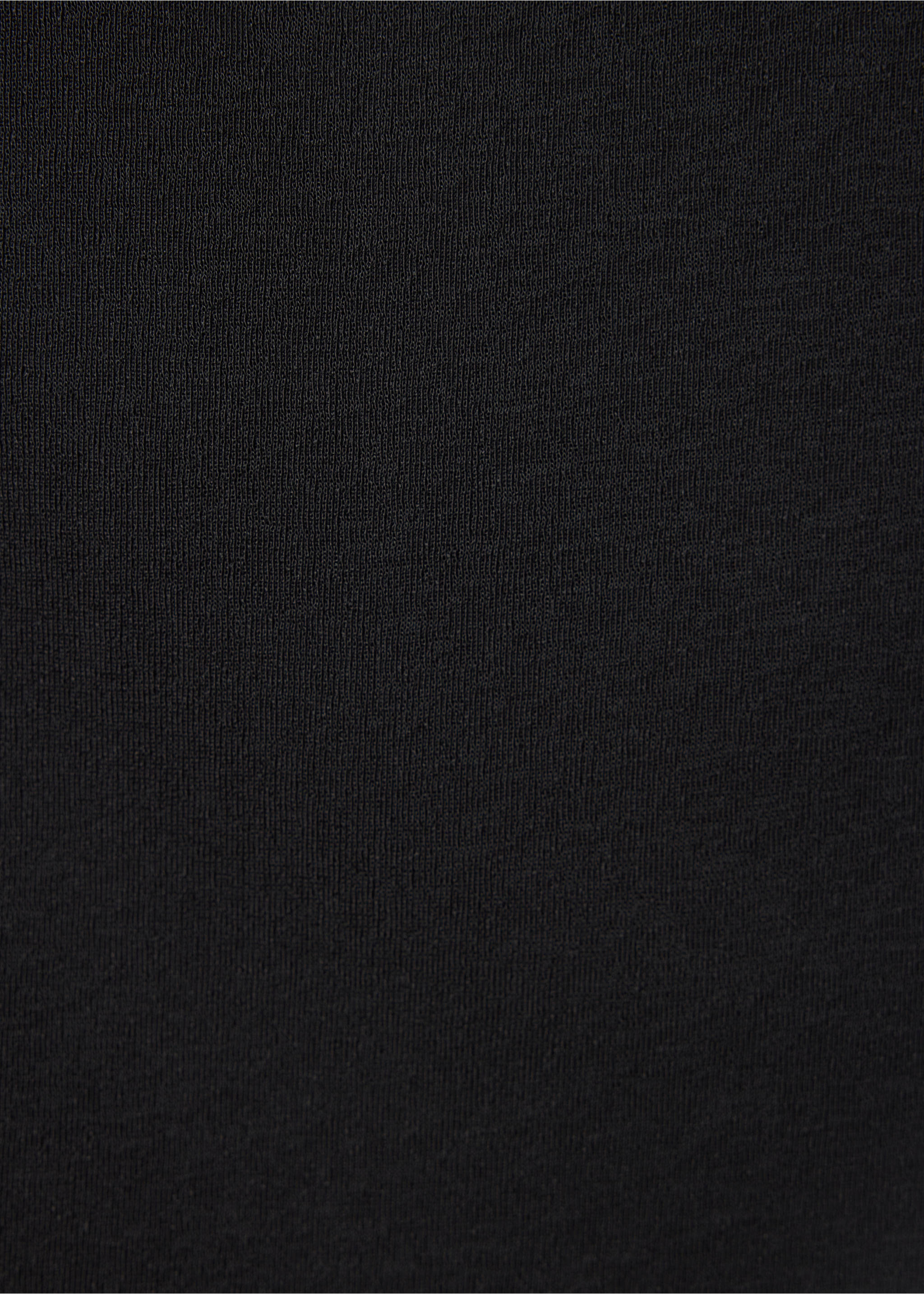 Fitted fine-knit top - Details of the article 0, Black. Ref: 37064075-00.