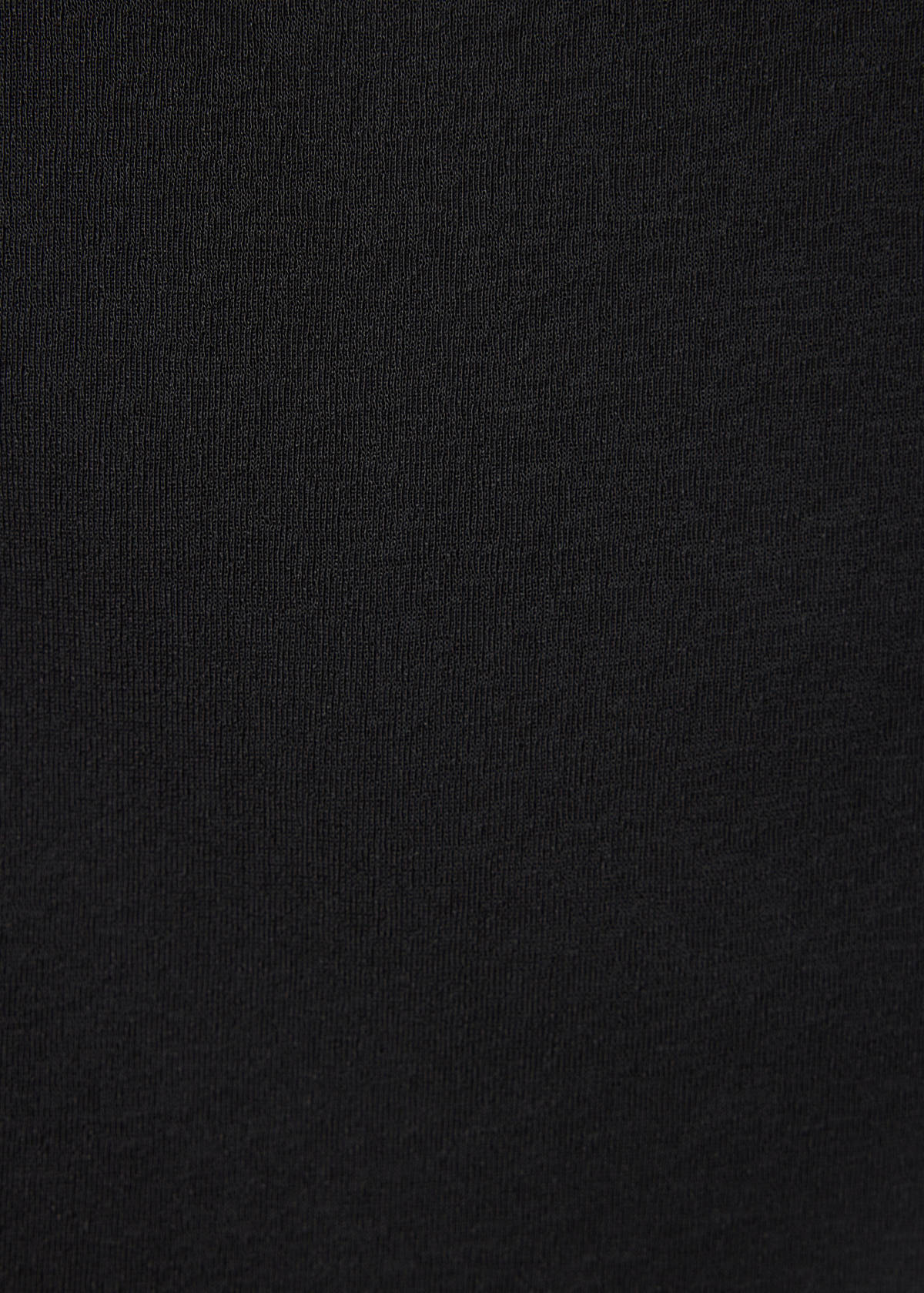 Fitted fine-knit top — Black
