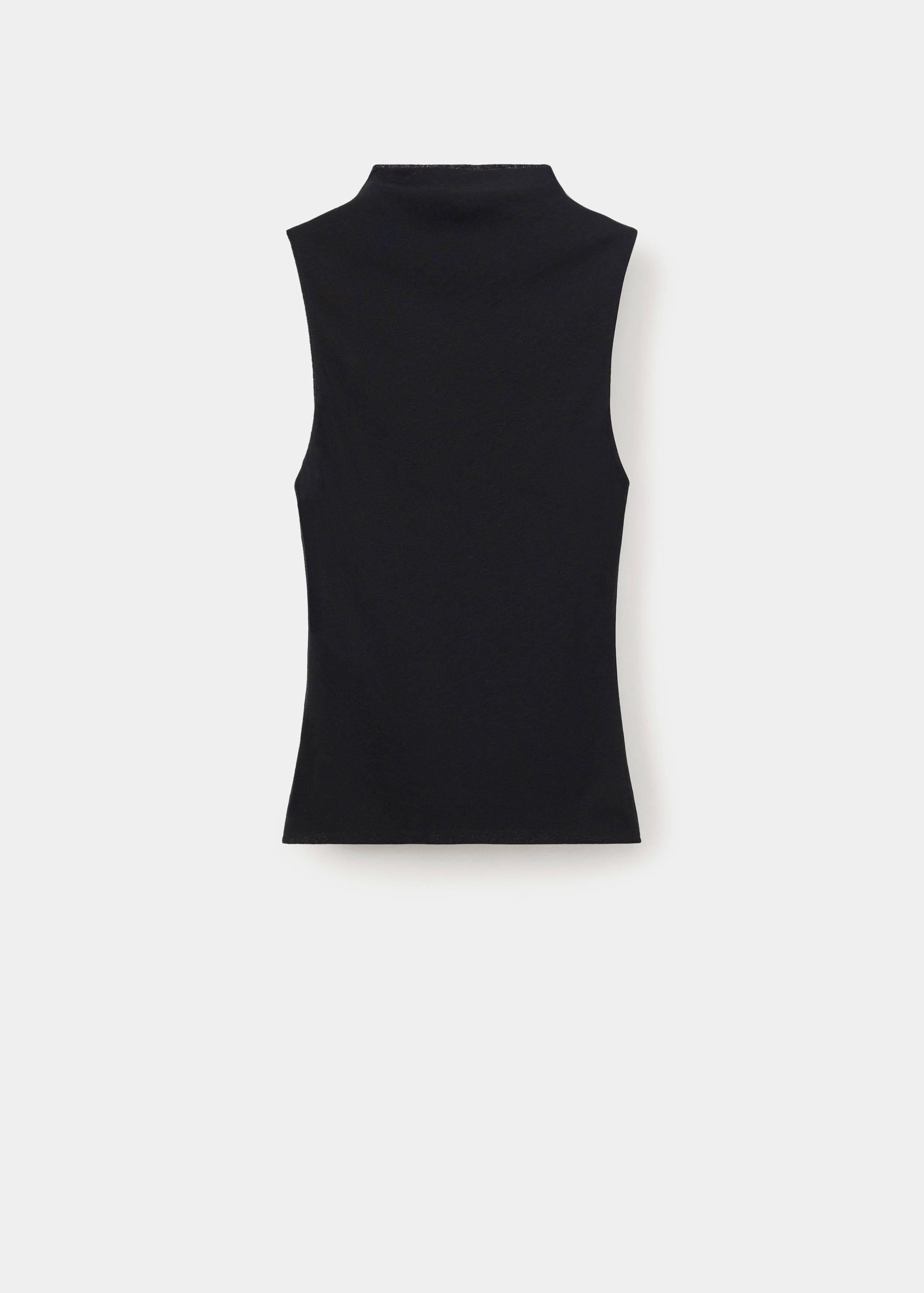 Fitted fine-knit top - Artikel utan modell