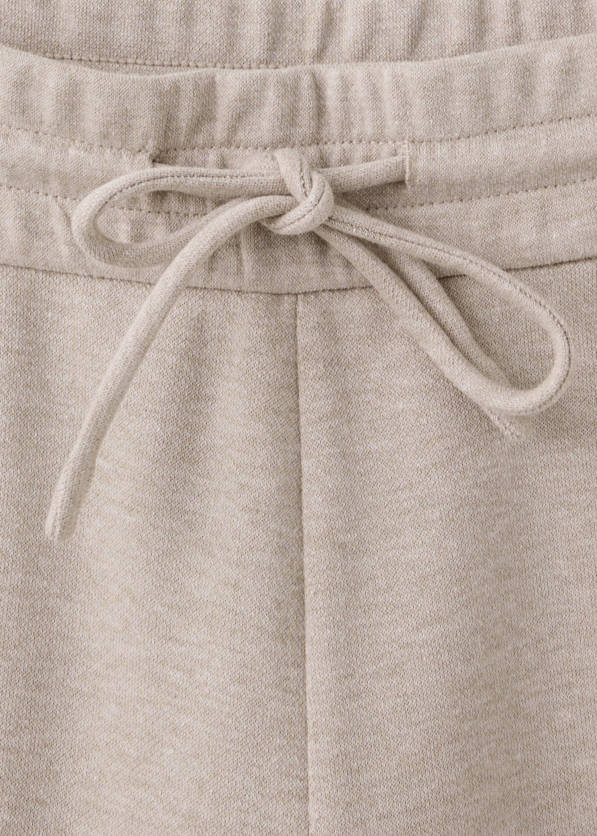 Fine-knit straight-fit trousers - Details of the article 8