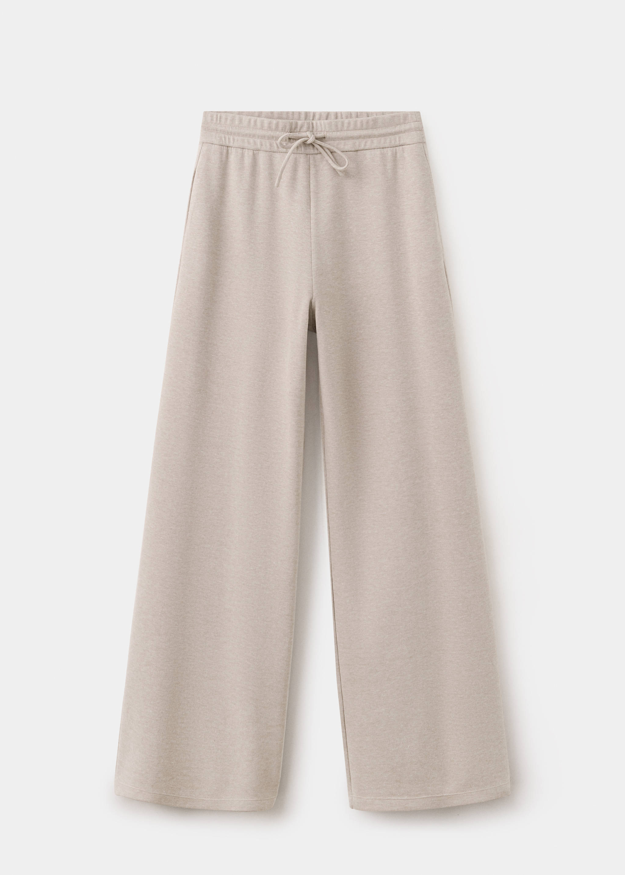 Fine-knit straight-fit trousers - Article without model