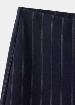 Elastic straight-leg trousers — Navy 6