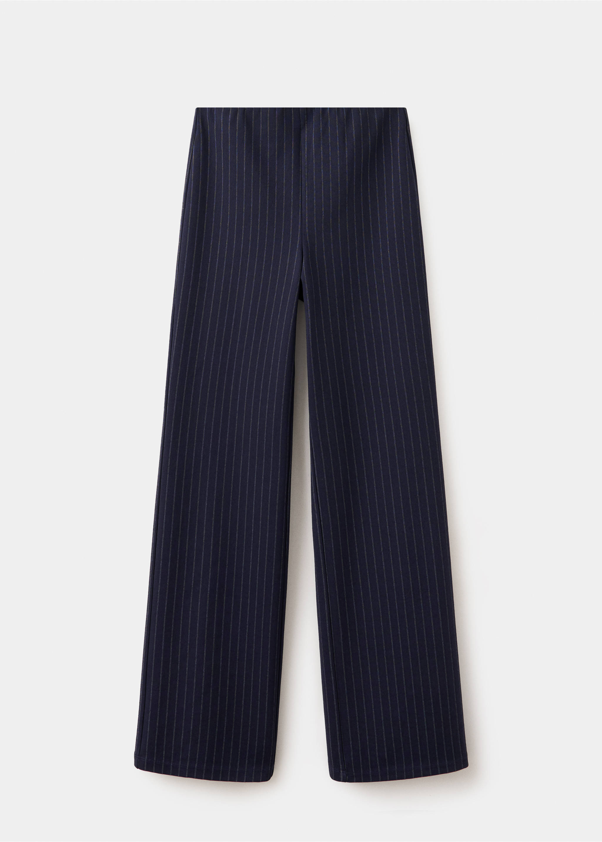 Chalk-stripe straight trousers - Article without model, Navy. Ref: 37064078-00.