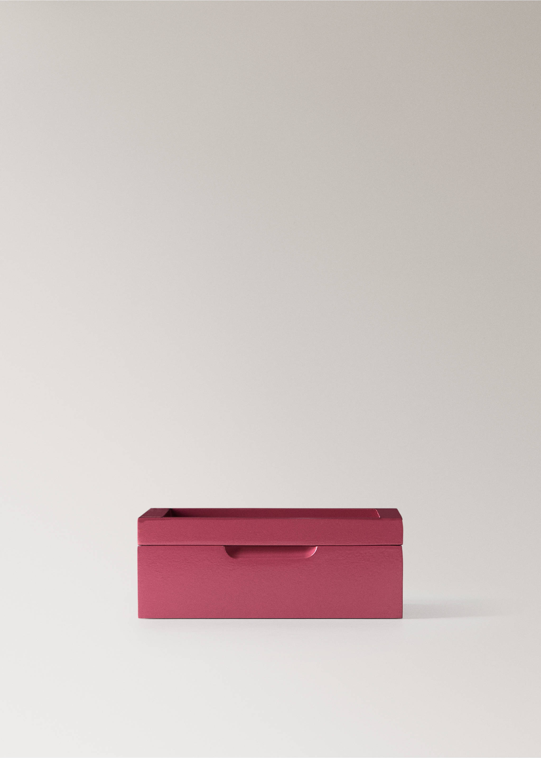 Clear lid wooden box - Article without model, Pink. Ref: 37064080-00.