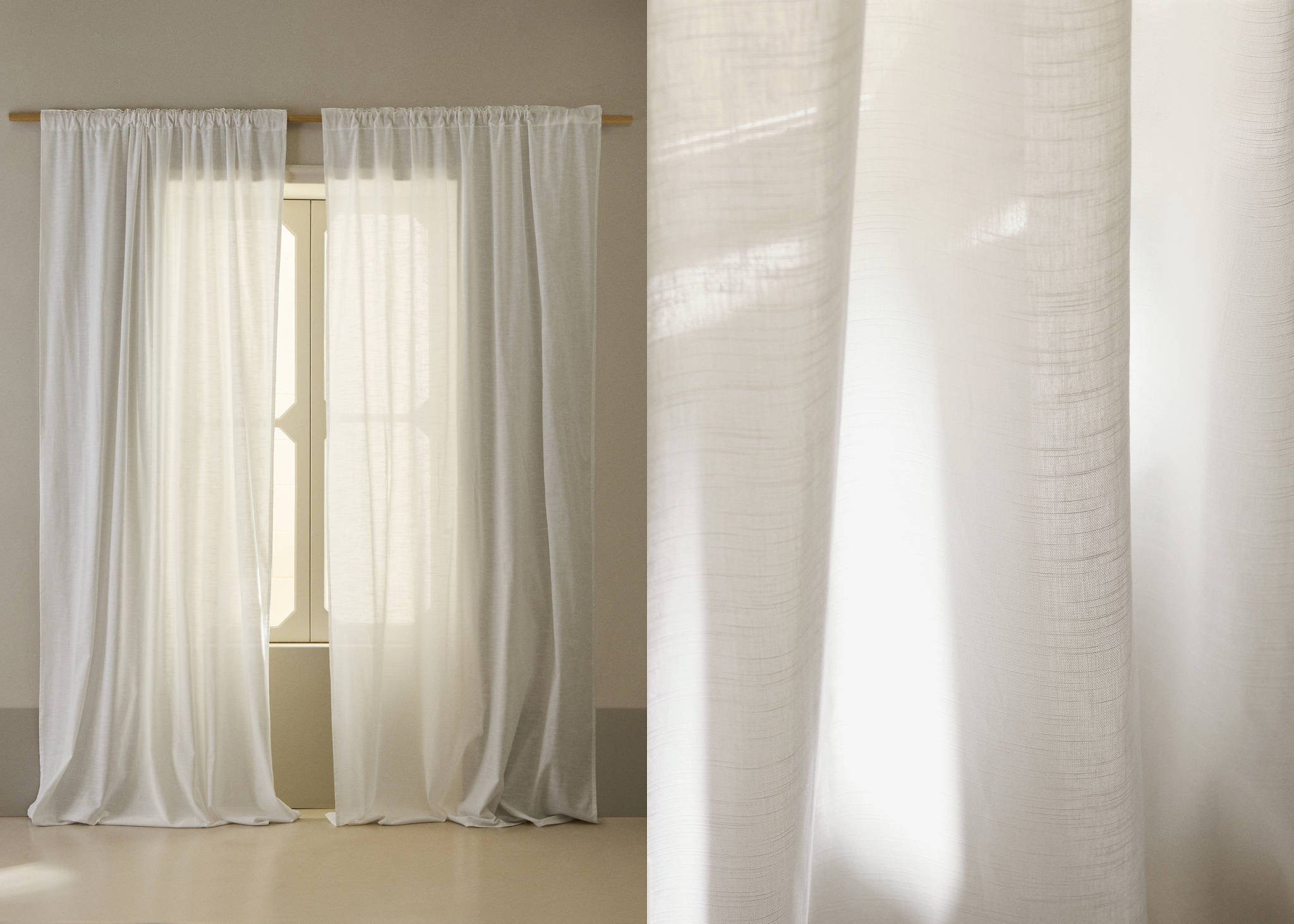Cotton curtain - Panoramic plane