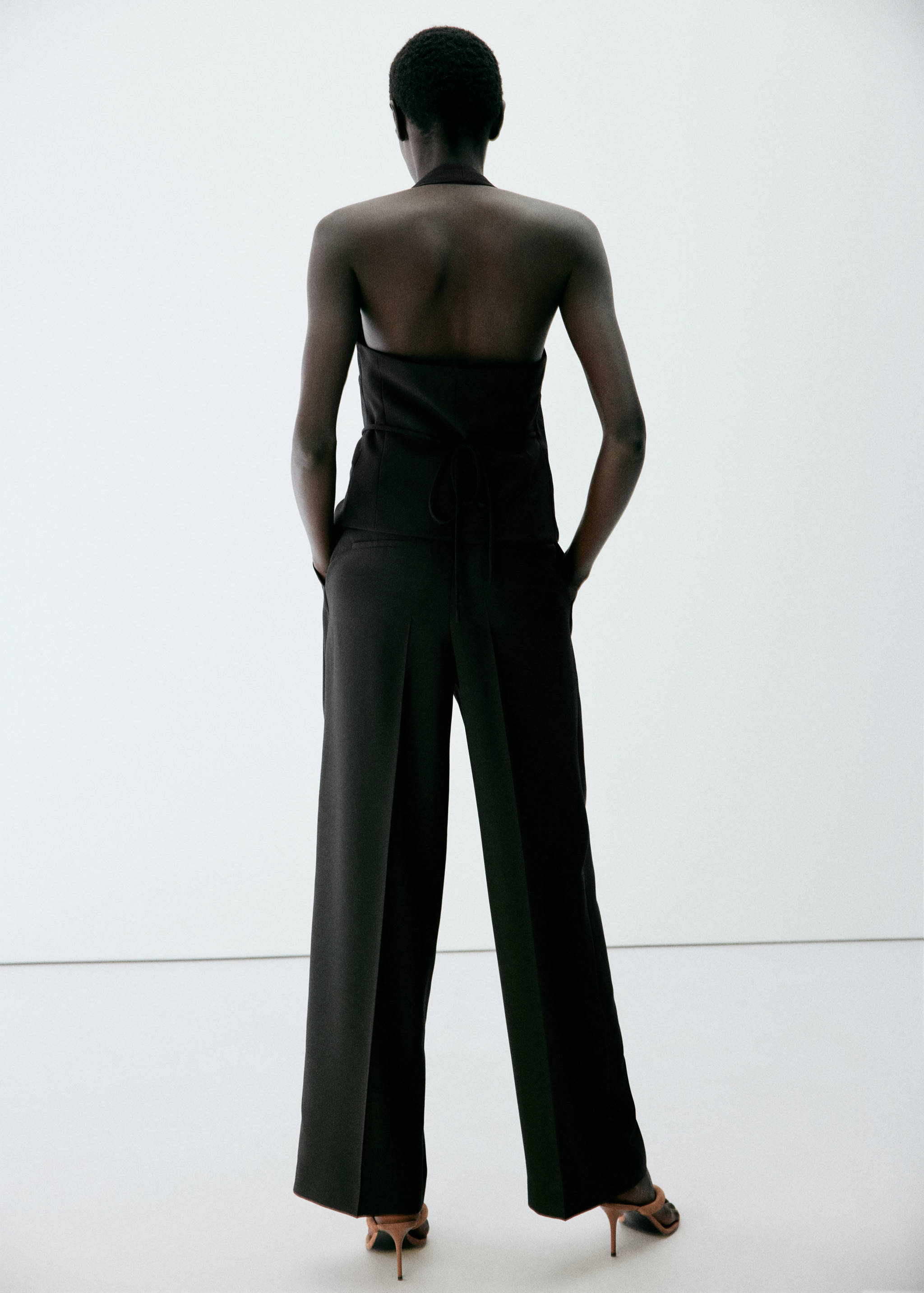 Pantalon droit pinces - Verso de l’article