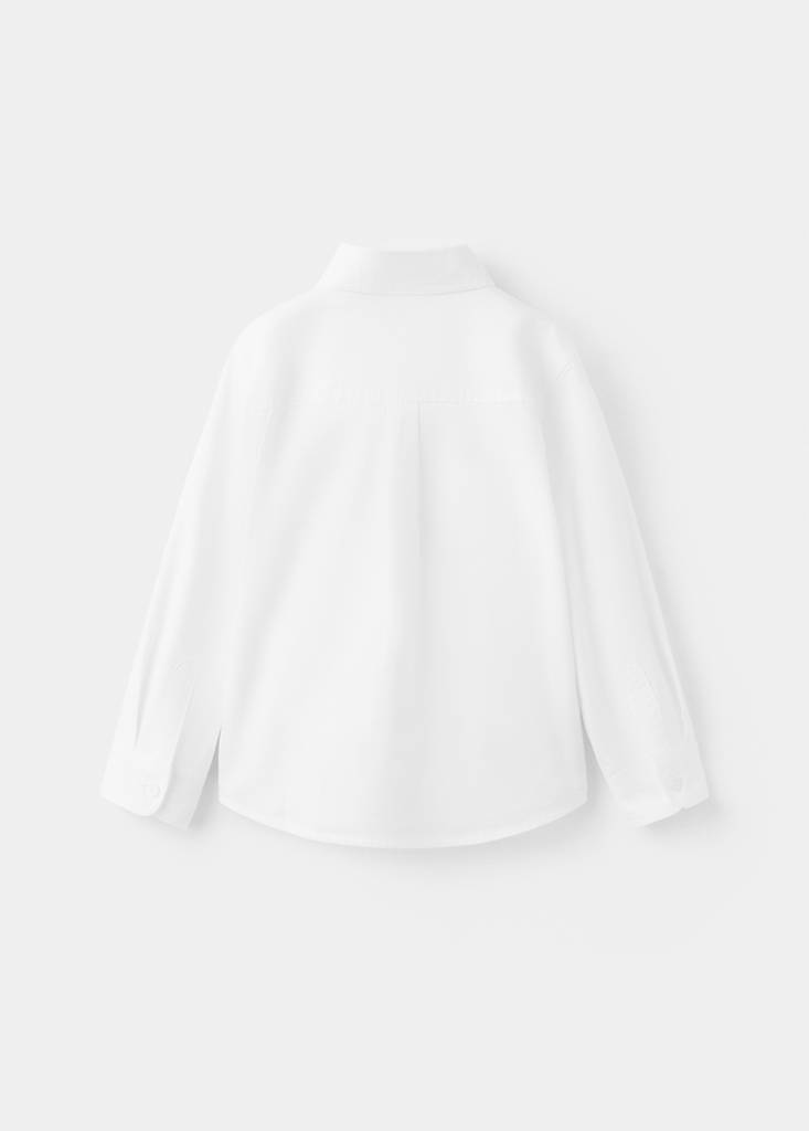 Oxford cotton shirt — White