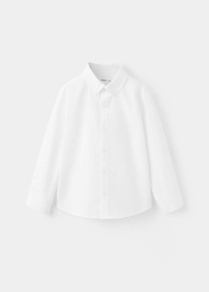 Oxford cotton shirt — White