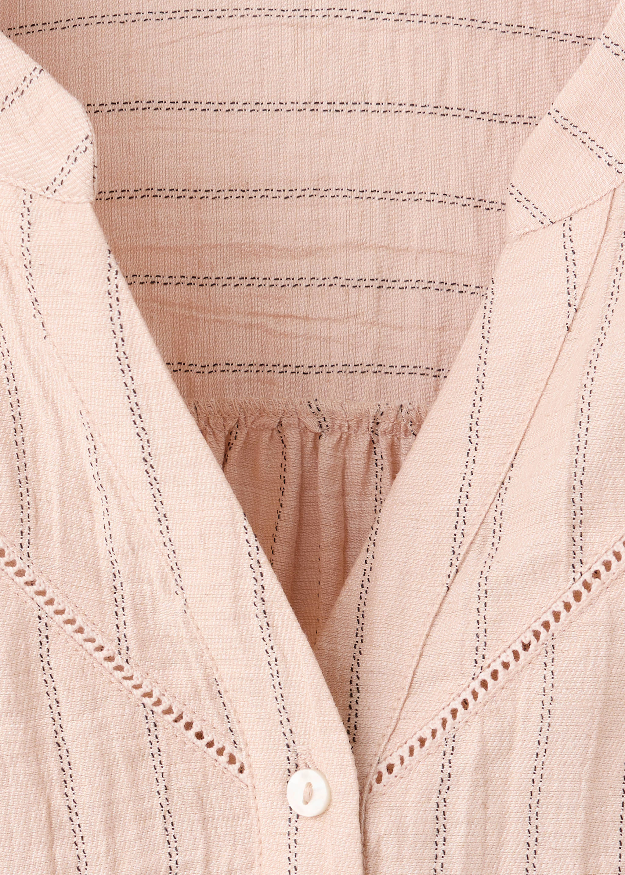 Striped blouse with cut-out details - Details of the article 8