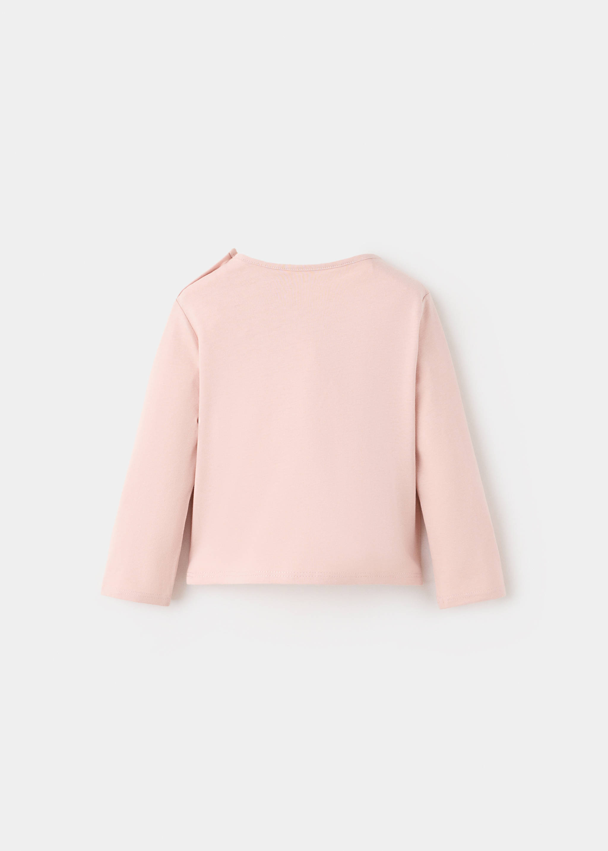 Cotton T-shirt with print detail - Reverse of the article