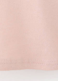 Cotton T-shirt with print detail — Pink 5
