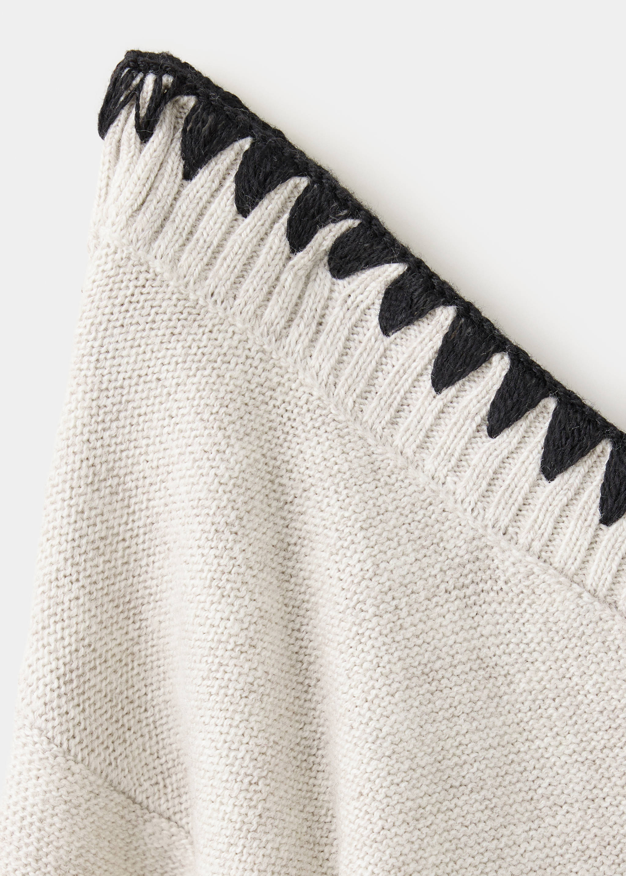 Asymmetric cotton sweater - Details of the article 8