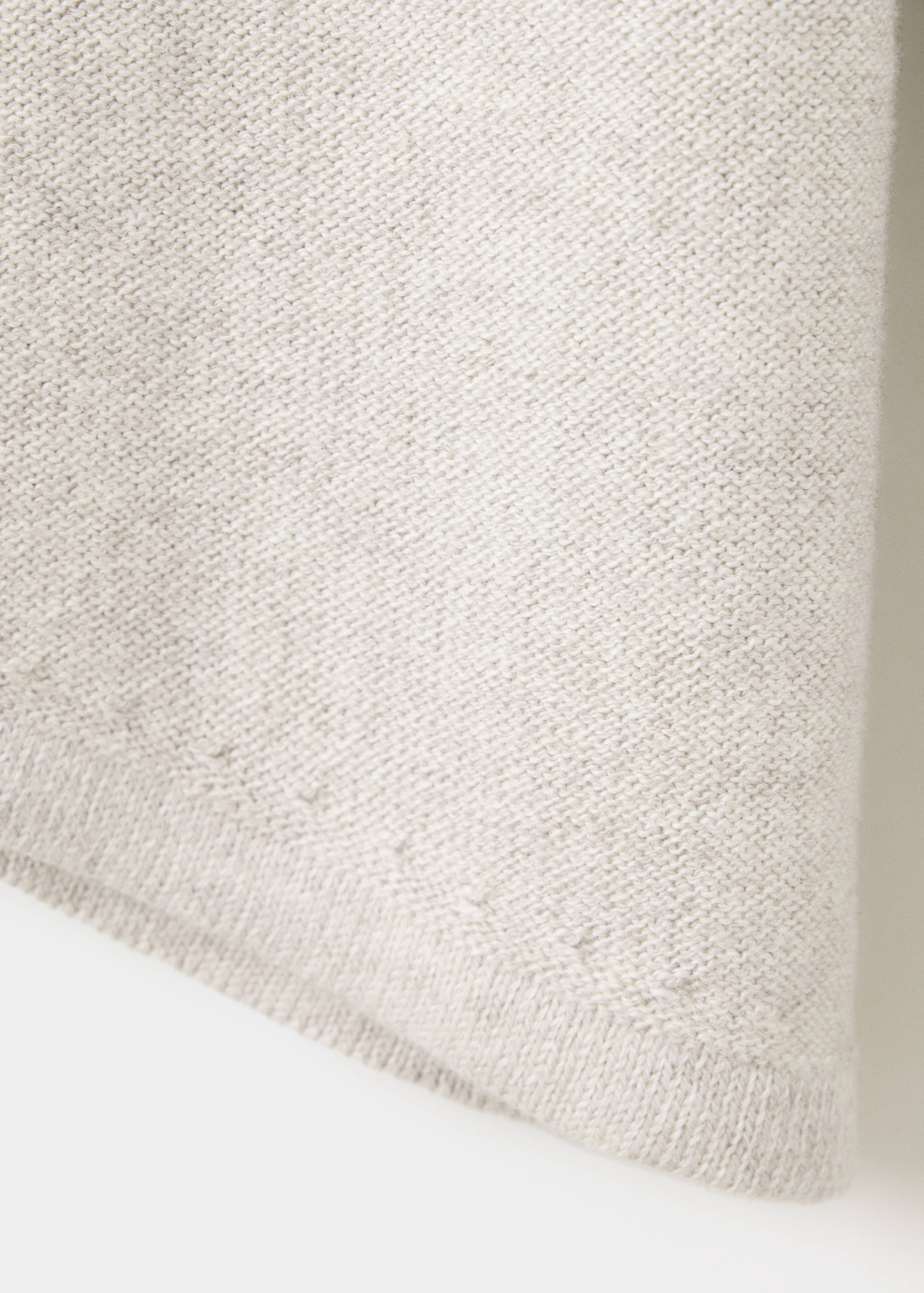 Asymmetric cotton sweater - Details of the article 0