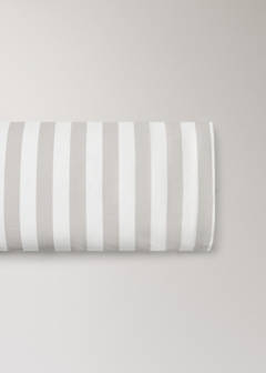 Striped printed cotton pillowcase 45x110cm — Sand 4