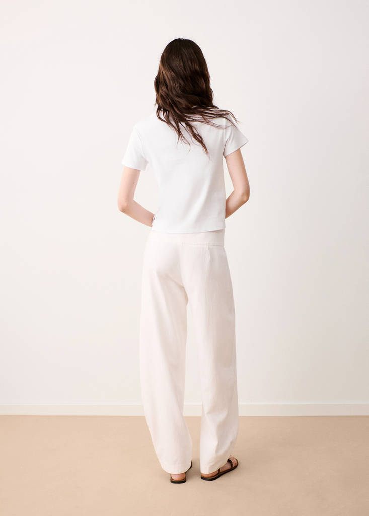 Open detail T-shirt — Off White