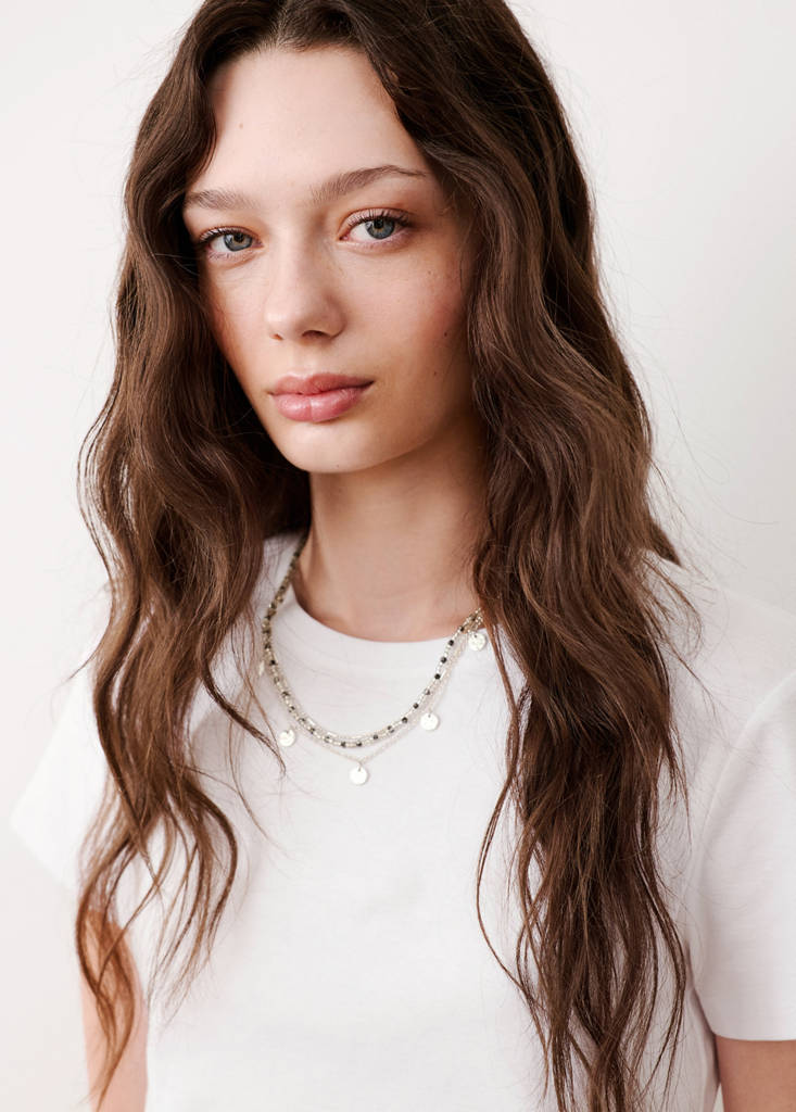 Open detail T-shirt — Off White