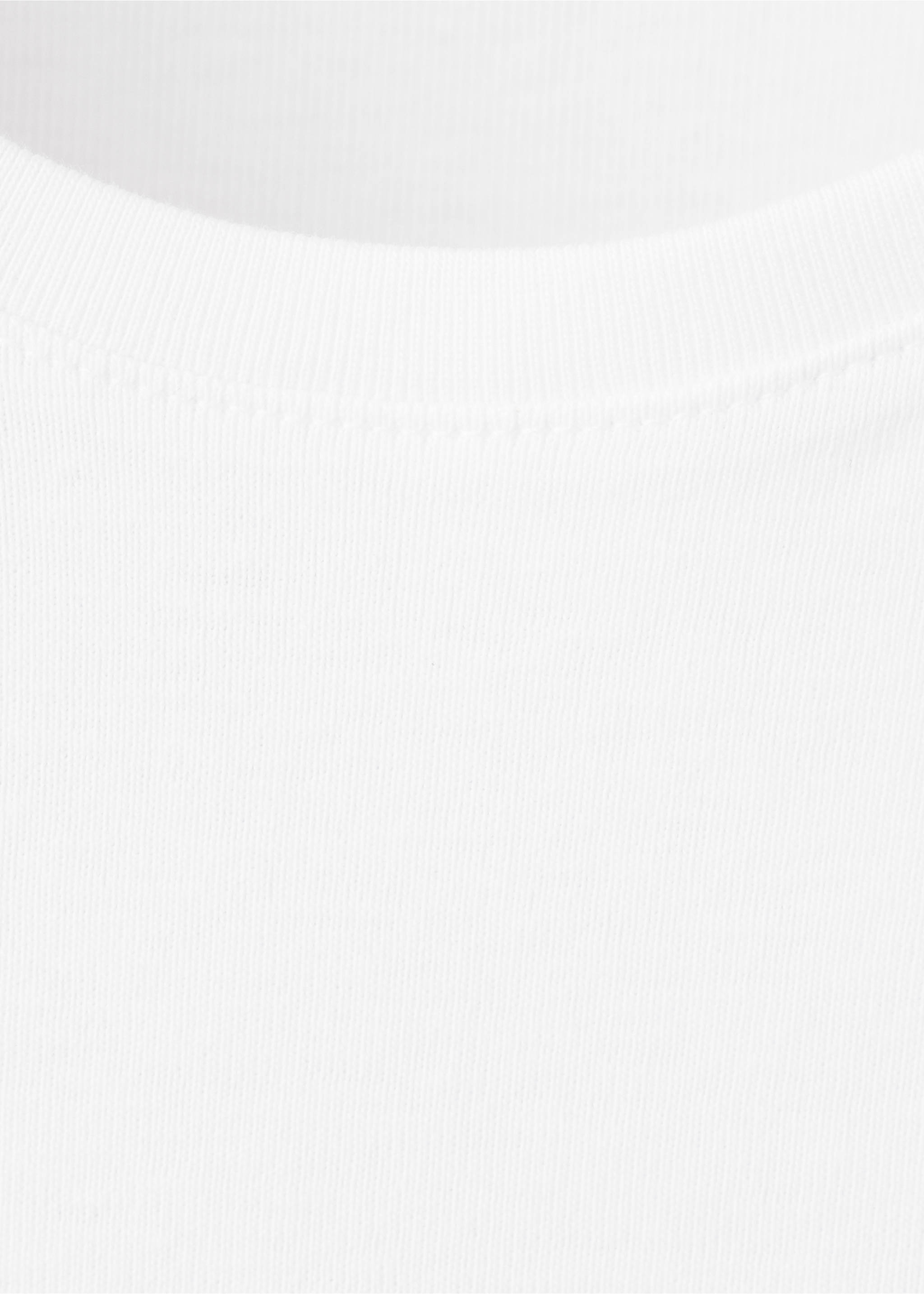 Open detail T-shirt - Details of the article 8, Off White. Ref: 37064097-00.