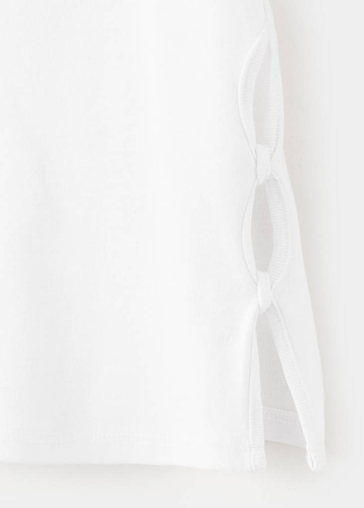 Open detail T-shirt — Off White