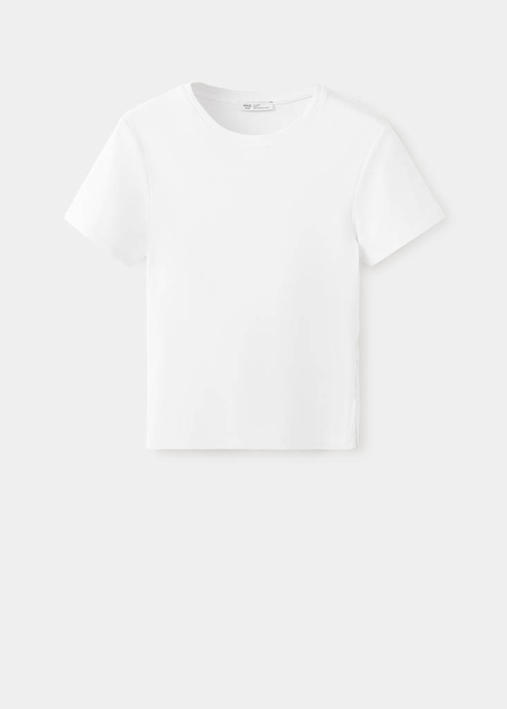Open detail T-shirt — Off White