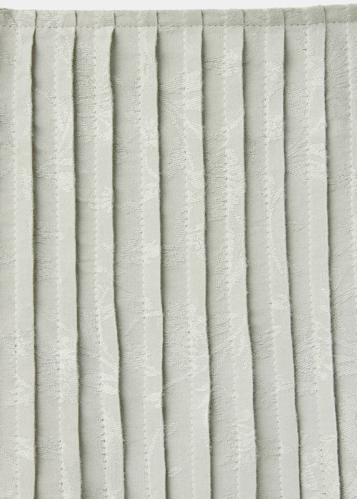 Pleated flared skirt — Mint Green