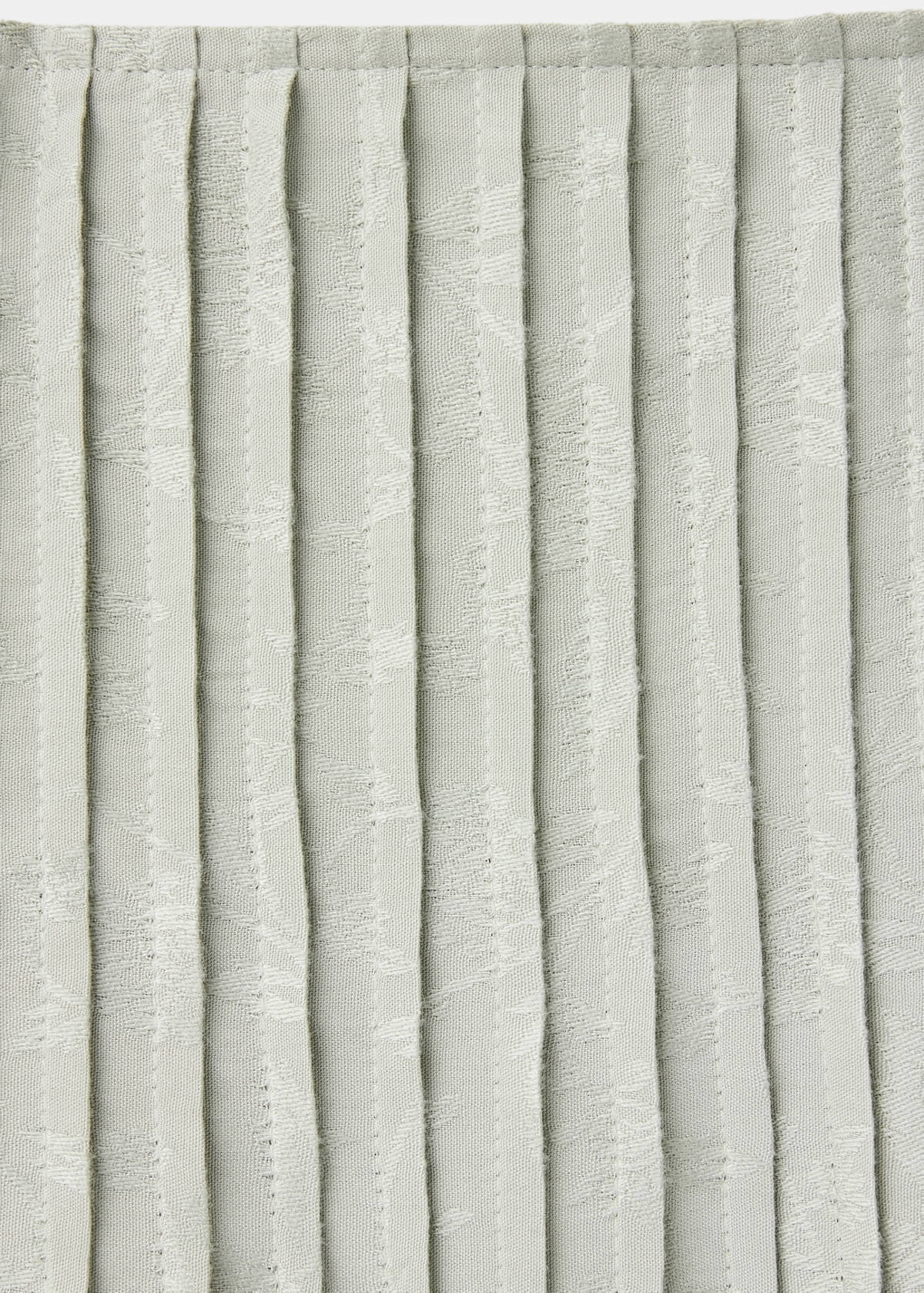 Pleated flared skirt — Mint Green
