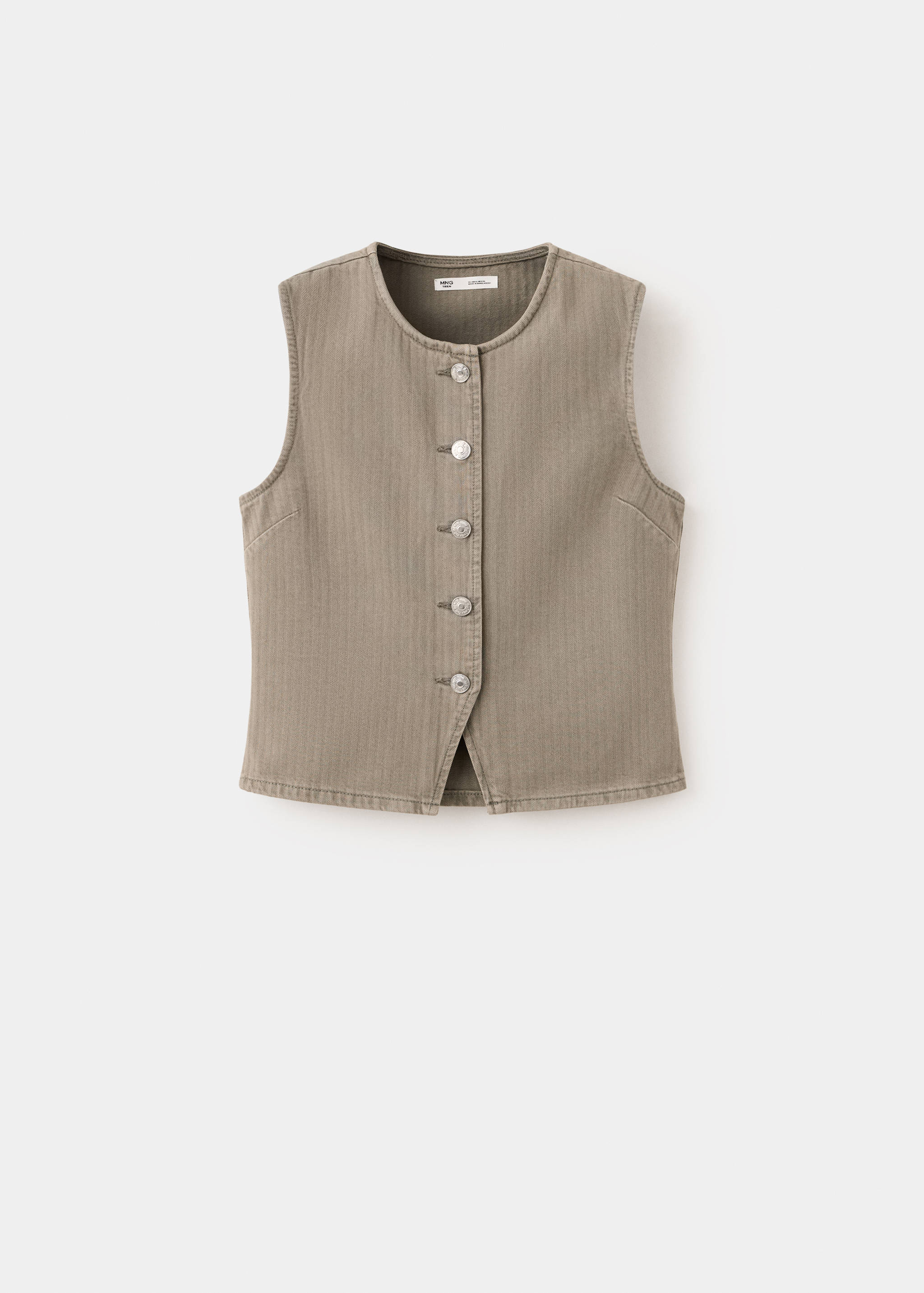 Top boutonné à rayures - Article sans modèle