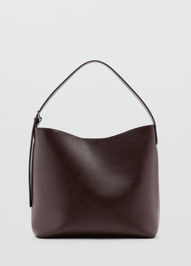 Mango Sac Seau Boucle In Chocolat