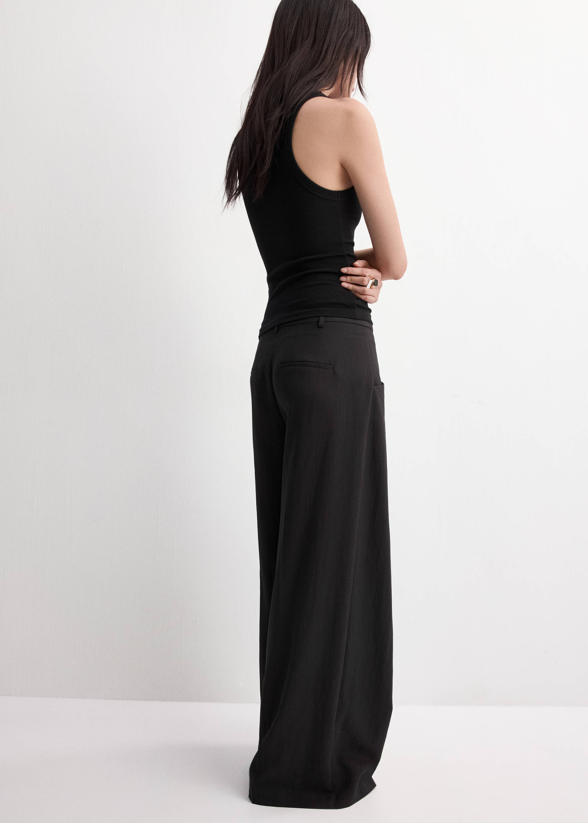 Pantalon wideleg pinces - Verso de l’article