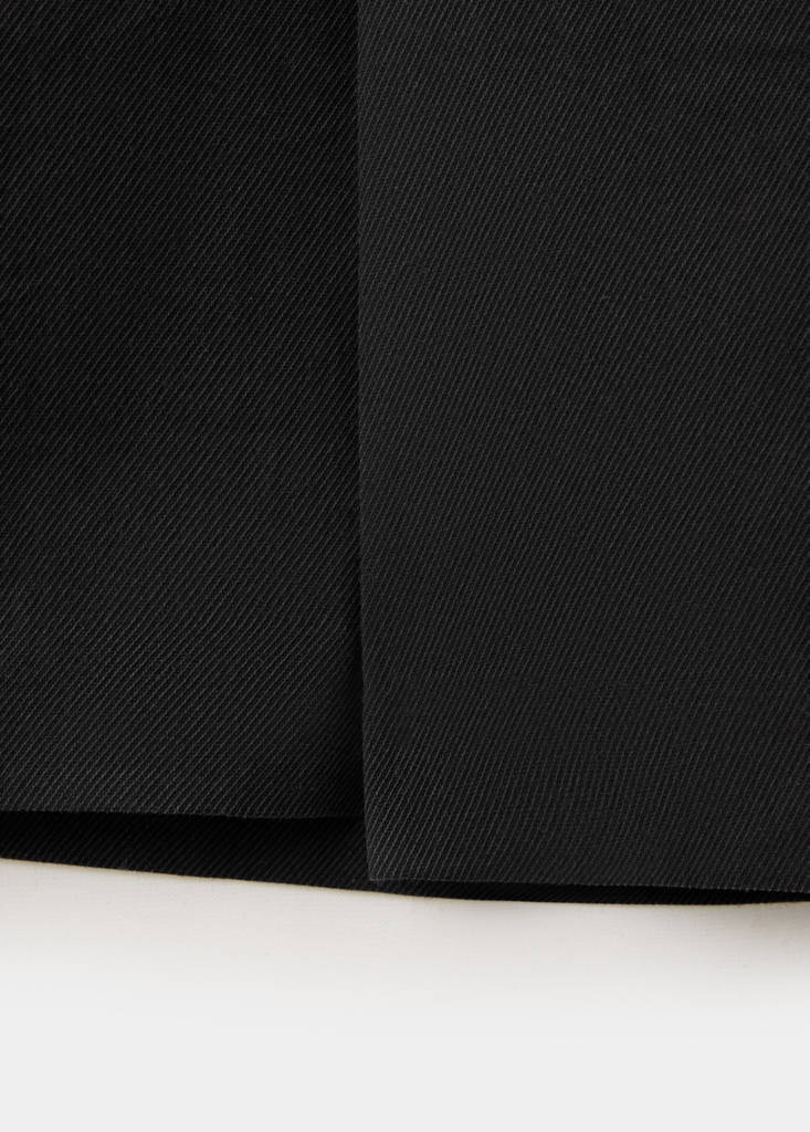 Wide leg pleated trousers — Black