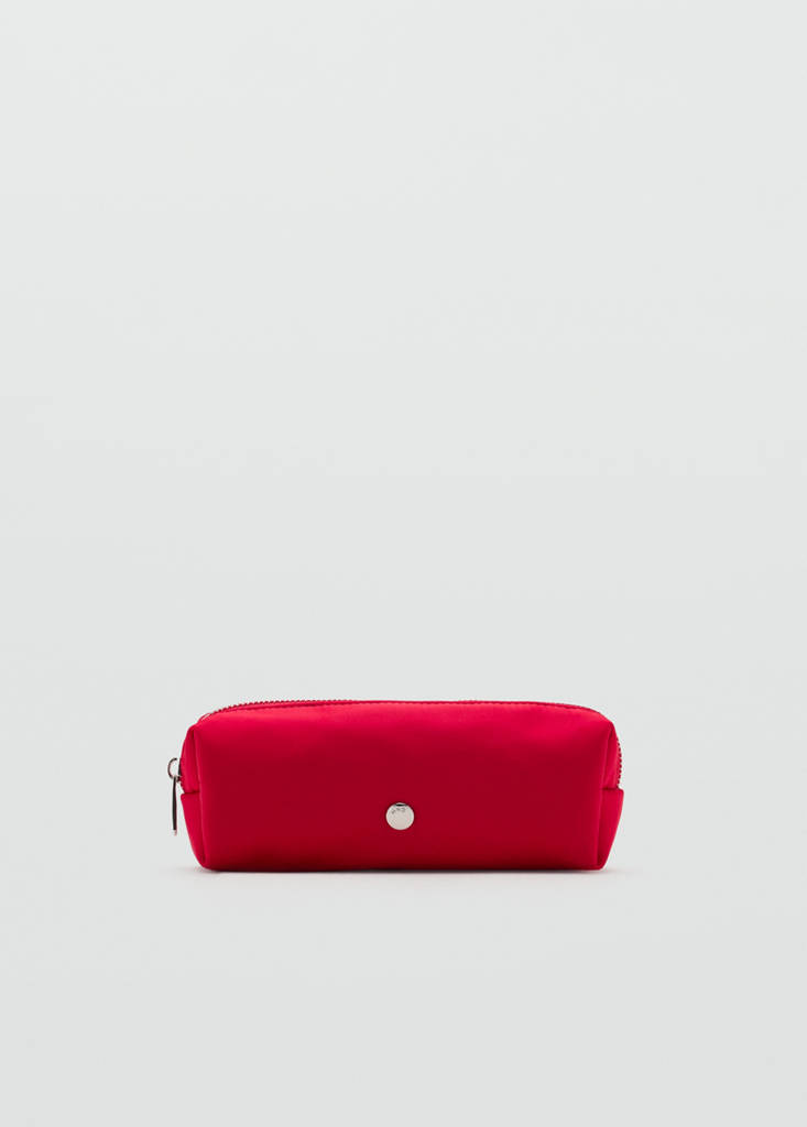 Nylon case with zip — Red