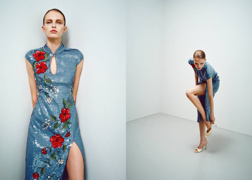 Sequin embroidered dress - thumbnail 7