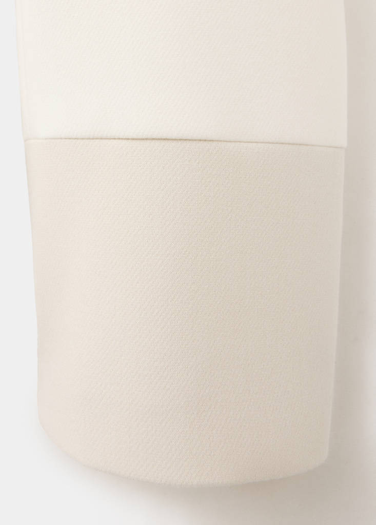 Jacket with jewel-button strip collar — Off White