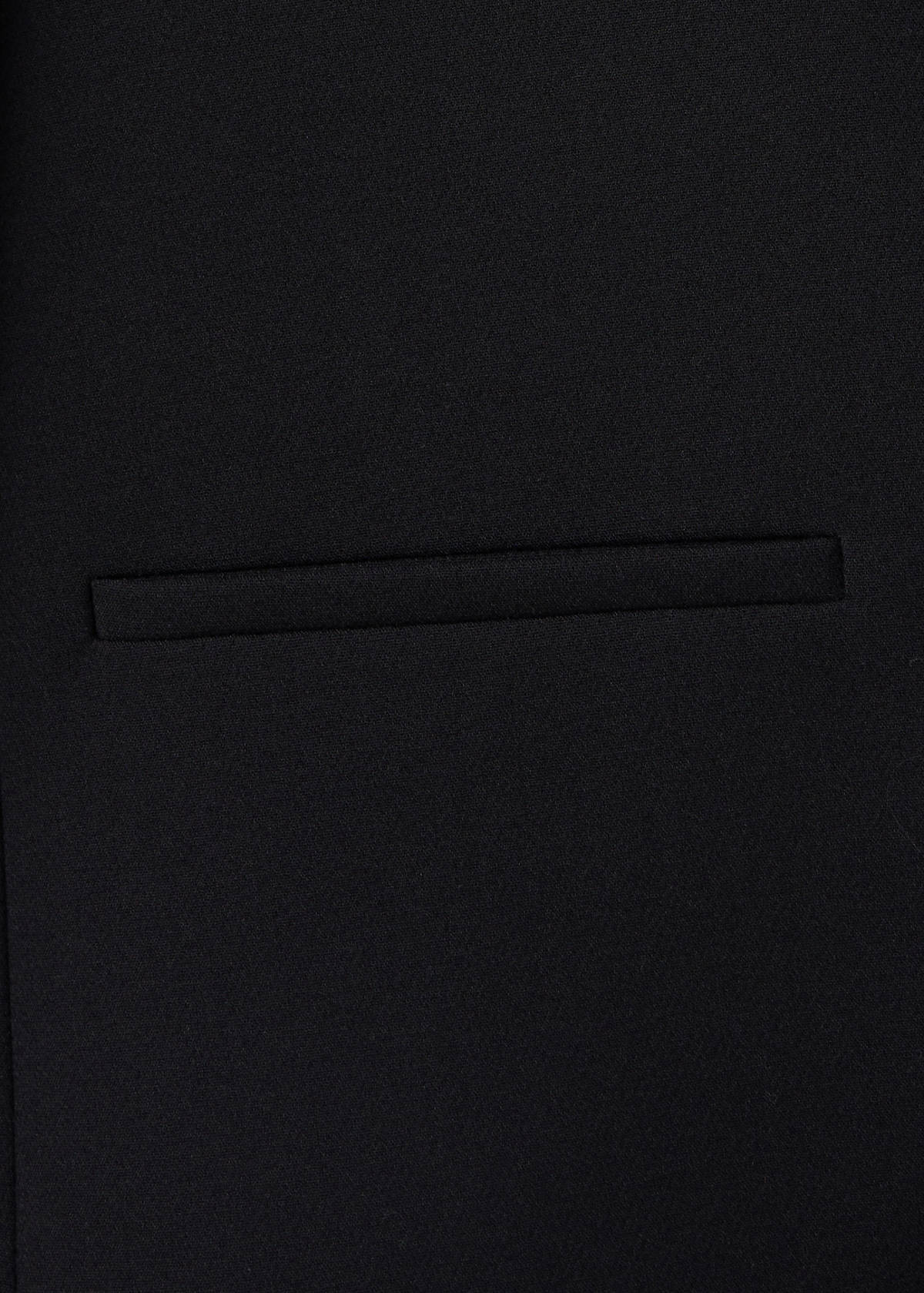 Jacket with jewel-button strip collar — Black