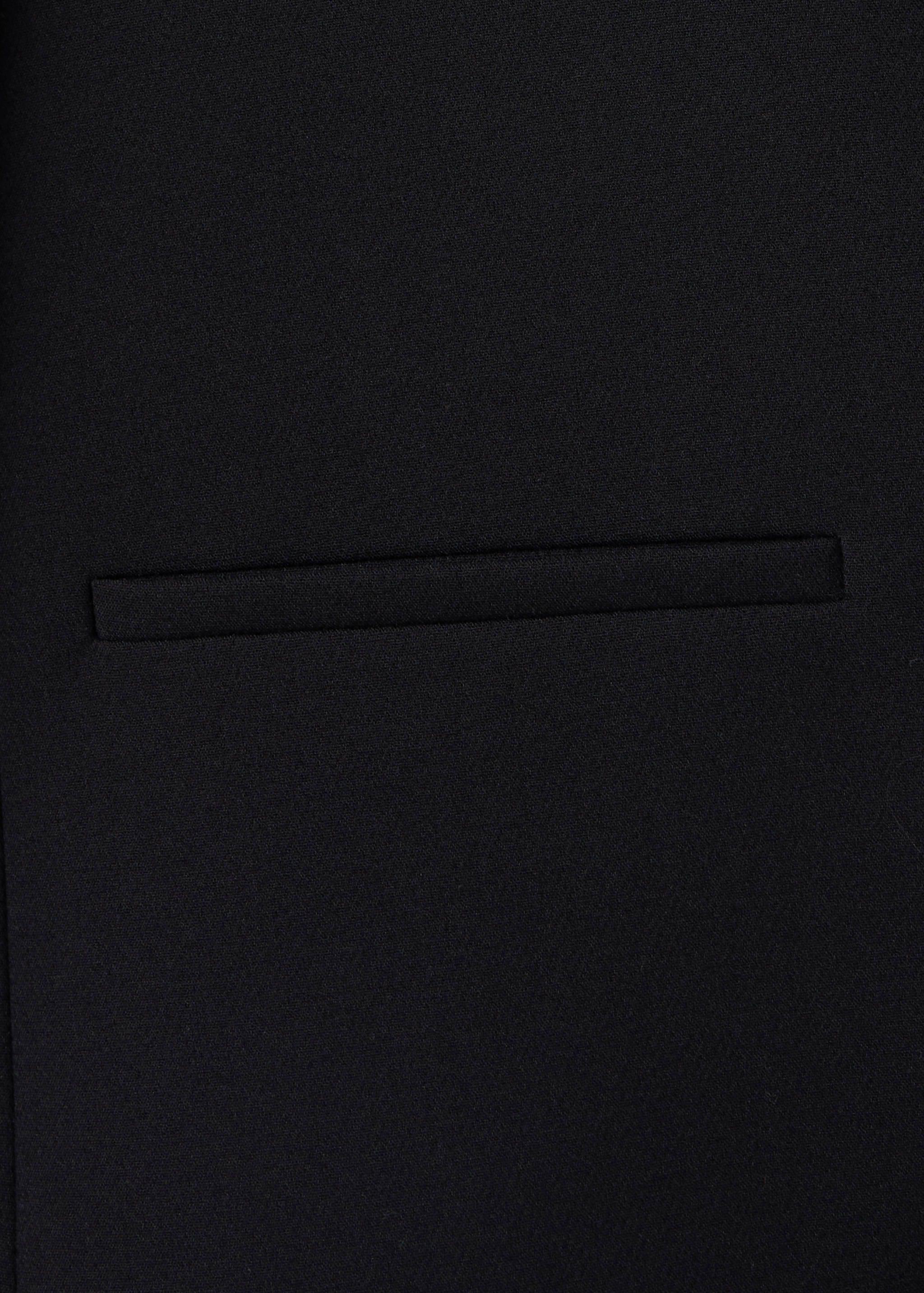 Jacket with jewel-button strip collar - Details of the article 0