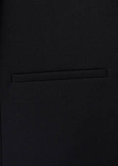 Jacket with jewel-button strip collar — Black 6