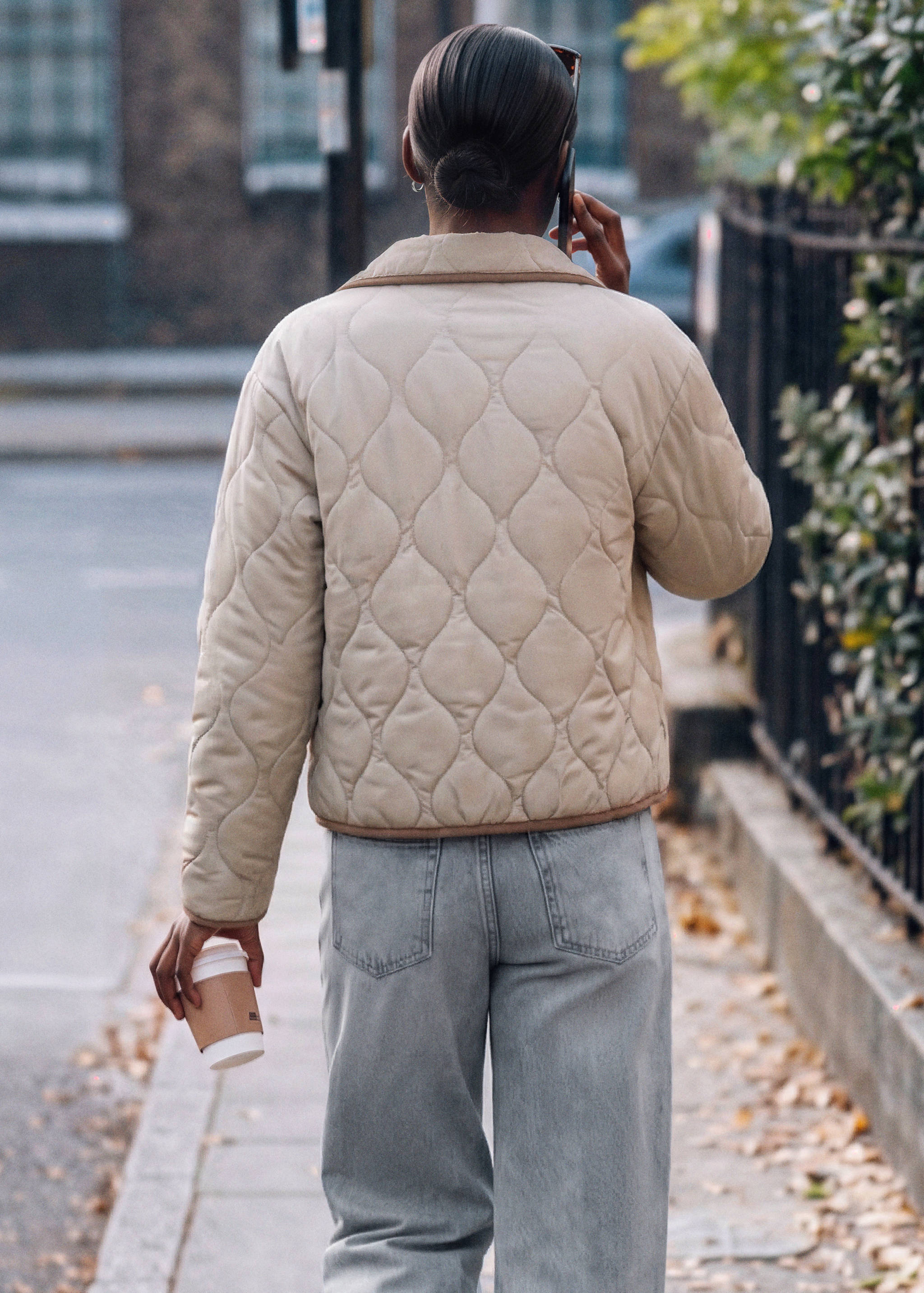 Veste matelassée détail coutures - Verso de l’article