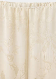Straight-cut jacquard trousers — Ecru 7