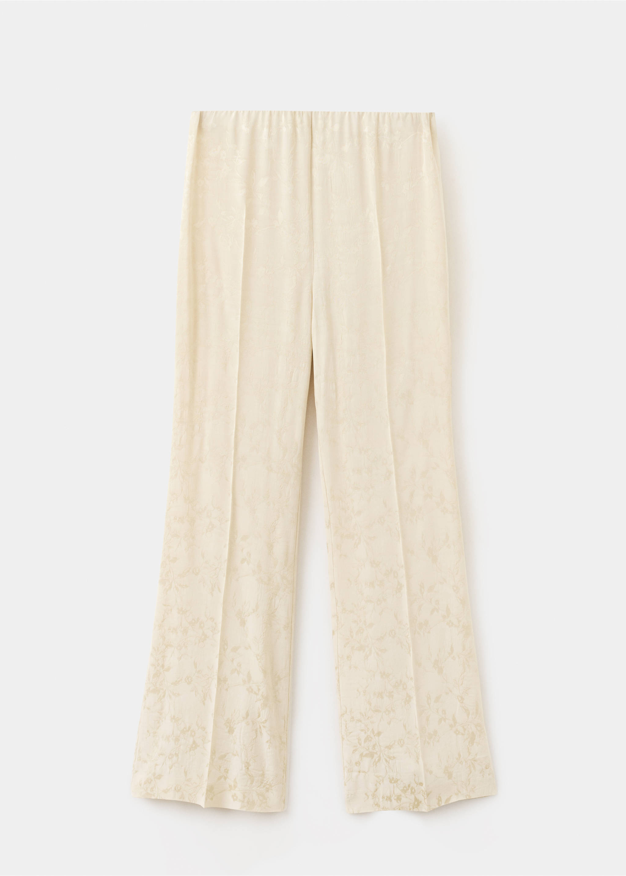 Pantalon droit dévoré - Article sans modèle, Écru. Ref: 37064116-00.