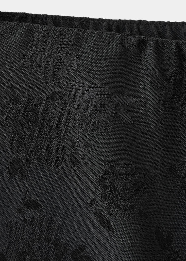 Straight-cut jacquard trousers — Charcoal