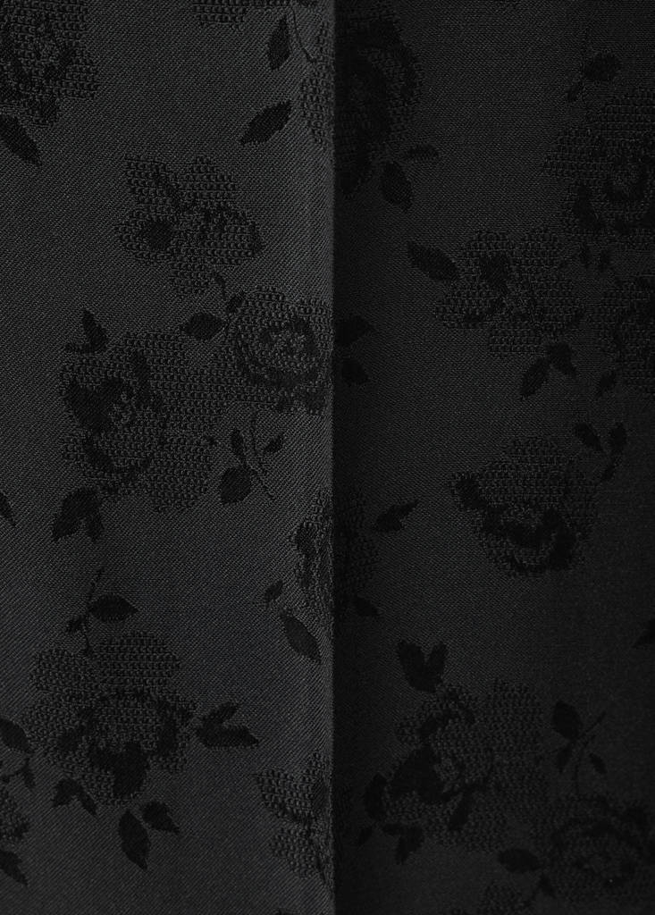 Straight-cut jacquard trousers — Charcoal