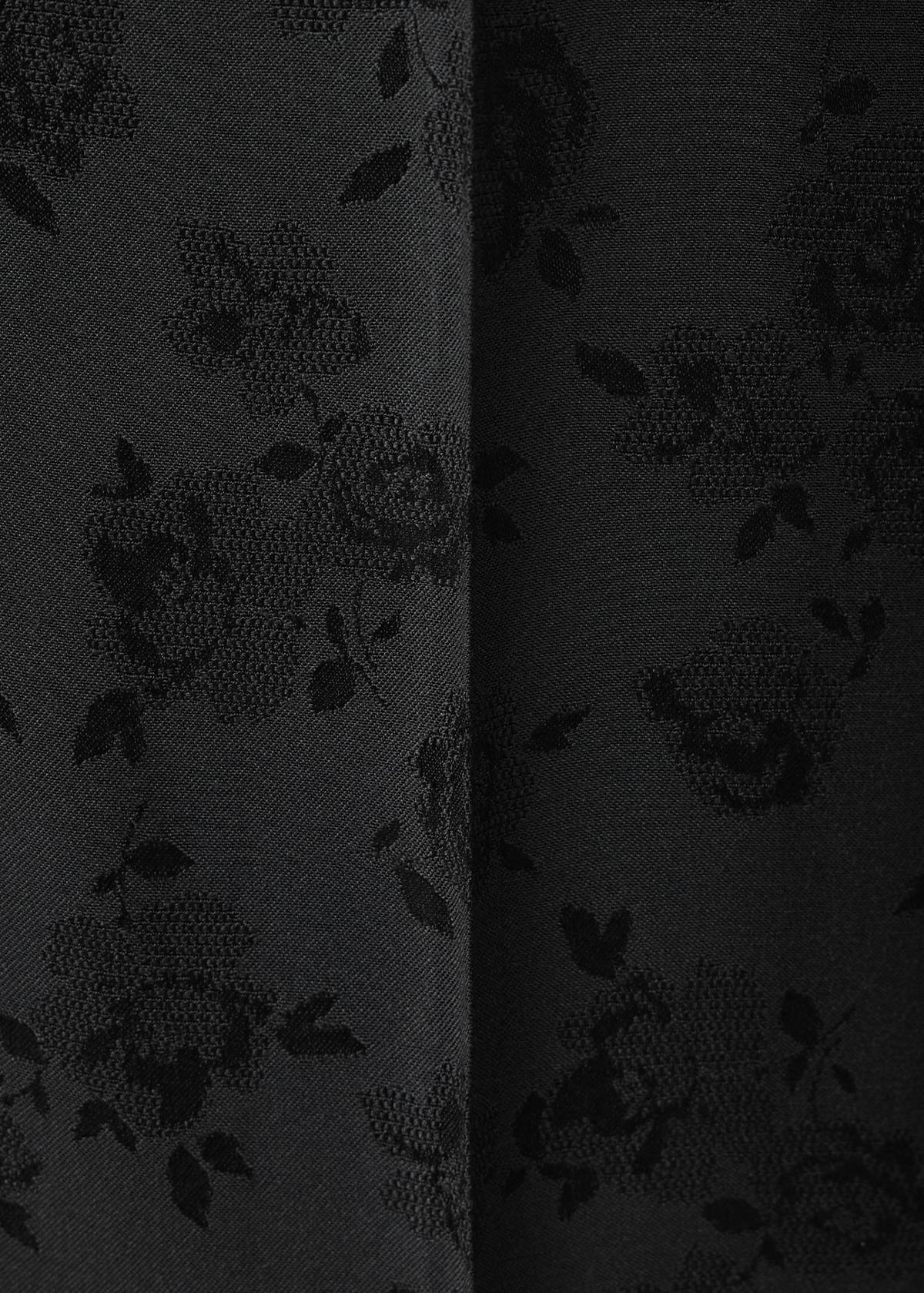 Straight-cut jacquard trousers — Charcoal