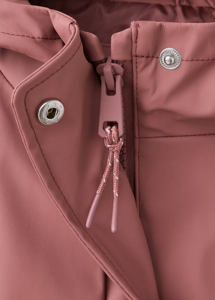 Rubberised jacket with hood — Pink