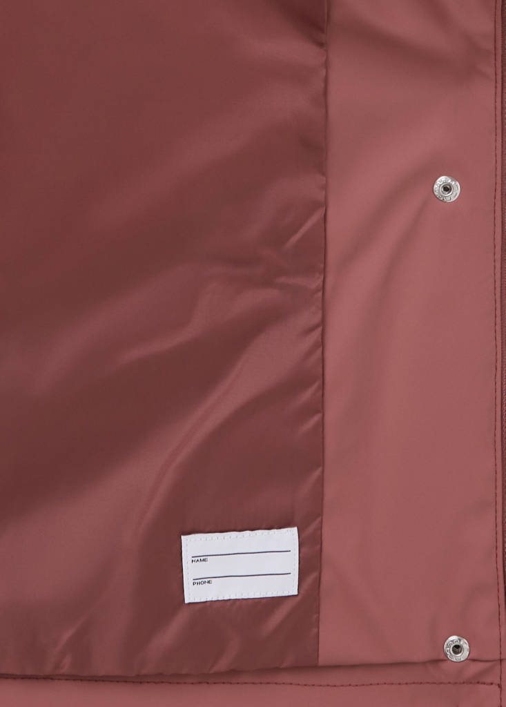 Rubberised jacket with hood — Pink