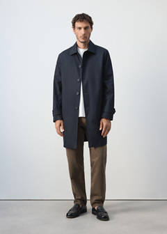 Water-repellent gabardine with pockets — Night Blue 2